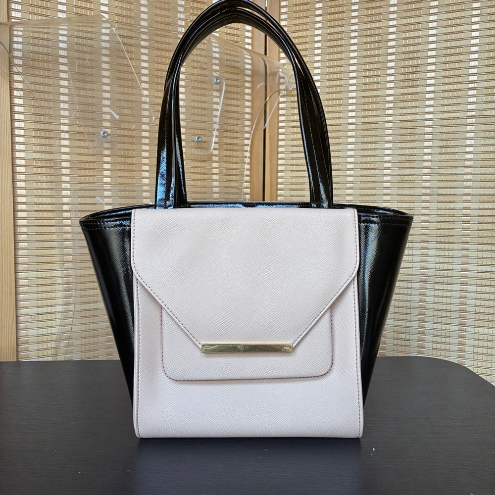 Ted Baker London Pink and Black Shopper Style Allira Handbag